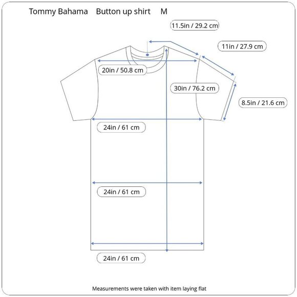 Tommy Bahama short sleeves button up green casual shirt men‎ size Medium - Picture 7 of 8